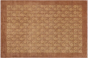 handmade Transitional Kafkaz Chobi Ziegler Nude Tan Hand Knotted RECTANGLE 100% WOOL area rug 9 x 12